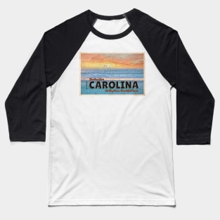 Greetings from South Carolina - Vintage Travel Postcard Design Baseball T-Shirt